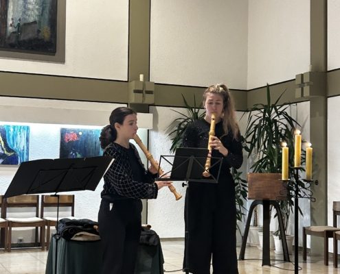 Benefizkonzert Blockflötenkonzert Duo Energico