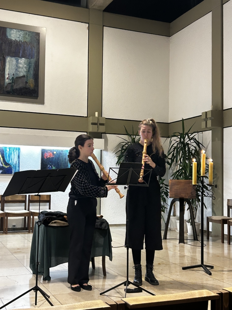 Benefizkonzert Blockflötenkonzert Duo Energico